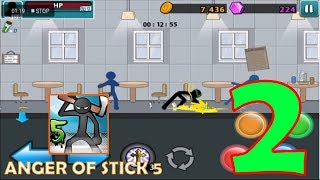 Anger Of Stick 5 Level 2  Gameplay [upl. by Nyllij]