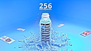 Prime Hydration Drink vs Fluid Simulation  32 to 256 Grid Resolution ksi loganpaul prime drink [upl. by Trakas]