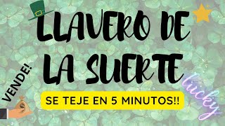 ✅ LLAVERO de la SUERTE EN 5 MIN 🍀  Comienza tu negocio crochet con pequeños proyectos como éste🤑 [upl. by Jessika550]