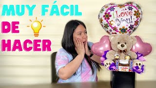 Regalo con peluche y globos  Tutorial Regalos  ParaRegalarChile  DIY Hazlo tu mismo [upl. by Starobin736]