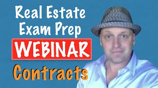 Real Estate Contracts  Exclusive PrepAgent Webinar  NEED to Know to Pass Your Real Estate Exam [upl. by Llamaj]