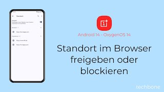 Standort im Browser freigeben oder blockieren  OnePlus Android 14  OxygenOS 14 [upl. by Fiorenza]