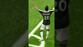 CALHANOGLU GOAL CELEBRATION 💤💙🔥🔥calhanoglu shorts pes2024 goalcelebration 1goal subscribe [upl. by Sims]