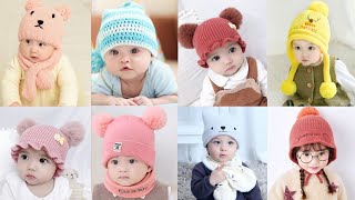 Baby Cap New Design With Popcorn Pattern  Baby Beanie Knitting  Topi Design  Bunai [upl. by Terrej]