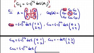 Clase 11 matriz de cofactores e inversa [upl. by Hege]