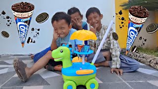 DRAMA ANAK  ADEK SAMUEL JUALAN ES KRIM CORNETTO OREO [upl. by Darahs]