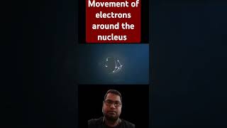 Movement of electrons around the nucleus space nucleus animation nuclei neutrinodetector [upl. by Desta]