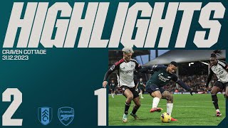 HIGHLIGHTS  Fulham vs Arsenal 21  Premier League [upl. by Thor]