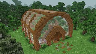 Minecraft Greenhouse Tutorial  Minecraft Build Ideas [upl. by Hairim750]