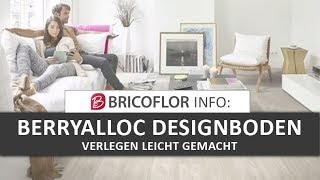 BerryAlloc VinylDesignboden  BodenVerlegung  DIY [upl. by Llenyt]