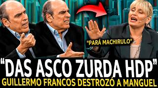 ¡GUILLERMO FRANCOS DEJÓ LLORANDO la ZURDA de MANGUEL en VIVO y BANCÓ a MILEI [upl. by Davey]