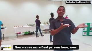 Barbados Deaf Expo  Deaf News event 2019 [upl. by Earley]