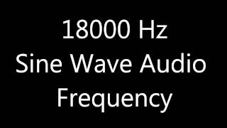 18000 Hz 18 kHz Sine Wave Sound Frequency Tone [upl. by Leirraj347]