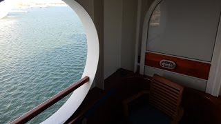 Disney Magic Navigator Verandah Stateroom Tour [upl. by Madelle41]