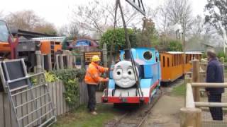 Thomas Being Craned Out of Drusillas after 10 years at the Park [upl. by Iniretake]