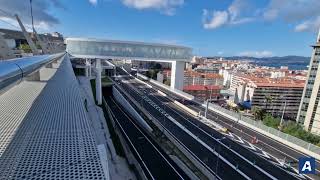 Todo listo para la apertura del túnel que conecta el centro comercial Vialia con la AP 9 [upl. by Nangem]