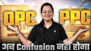 Difference between OPC and PPC  Building Materials and Construction  Harshna Verma [upl. by Chubb]