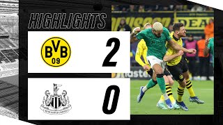 Borussia Dortmund 2 Newcastle United 0  UEFA Champions League Highlights [upl. by Wolsky270]