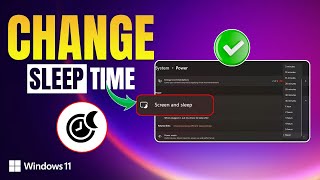 How to Change Sleep Time Windows 11 on PC  Sleep Settings on Windows 11 [upl. by Alecia]