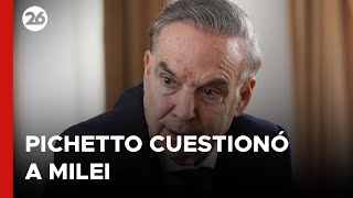 ARGENTINA  Pichetto cuestionó a Milei quotSi no sabe lo que firmó estamos en problemasquot [upl. by Omiseno412]