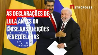 As declarações de Lula antes da crise nas eleições venezuelanas [upl. by Lenka]