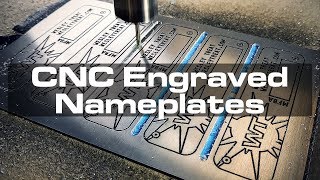 CNCEngraved Aluminum Nameplates [upl. by Bridges]