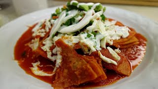 Estos CHILAQUILES Rojos son mi desayuno favorito [upl. by Hach233]