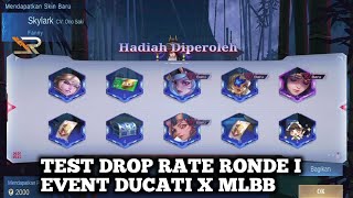 Rahasia Terungkap Cara Jitu Dapat Skin Ducati test gacha 16 tiket drop rate tinggi mobile legends [upl. by Pero]