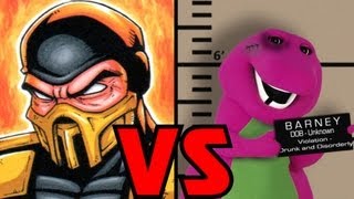 Barney VS Scorpion [upl. by Llennod]