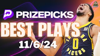 NBA PRIZEPICKS TODAY 🔥 PROP PICKS 💎 11624 BEST PLAYS [upl. by Follansbee]