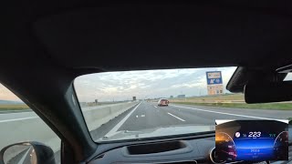 Mercedes Benz GLC 220d 4M  Autobahn POV fast run to topspeed amp short walkaround [upl. by Berlyn]