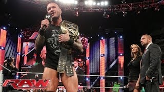 Randy Ortons quotChampion of Champions Ceremonyquot Raw Dec 16 2013 [upl. by Nileak]