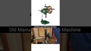 OLD Manual Drill Press Machine machine mechanical engineering machining old drill [upl. by Keelin29]