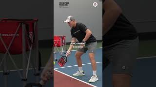 Pickleball pro johncincolapickleball shows a drill to help you take the ball out of the air 💯 [upl. by Jerrilyn]