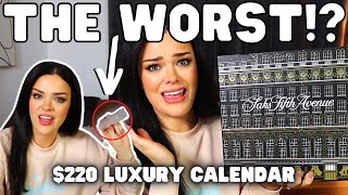 LUXURY CALENDARS ARE BAD THE WORST ITEM  220 Saks Advent Calendar Unboxing 19 [upl. by Ayet]