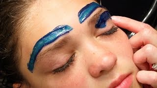 How To Wax Eyebrows  Youtube Tutorial  Cirepil Blue Wax [upl. by Vivl]