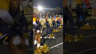 💛💙🤍 cheerleading cheer football highschool [upl. by Rolecnahc]