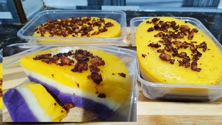 SAPIN SAPIN PINOY KAKANIN GLUTINOUS RICE FLOUR RECIPE [upl. by Phylys822]