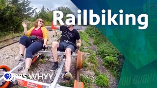 Railbiking with Revolution Rail Company  You Oughta Know 2021 [upl. by Benia]