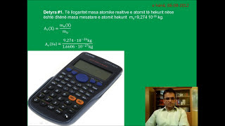 DETYRA NGA KIMIA Detyra1 Llogaritja e masës atomike relative [upl. by Katherina]