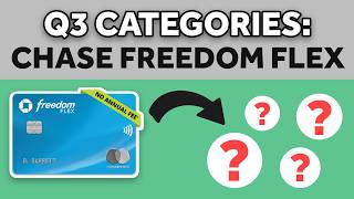 📅 NEW Chase Freedom Flex Q3 Categories 2024 4 Different Categories Will Earn 5 CASH BACK 💳 [upl. by Maletta806]