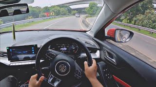 MG 5 GT POV Driving Indonesia  POV Test Drive [upl. by Buatti]