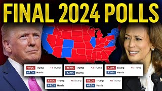 The SHOCKING 2024 Election Map Based On FINAL Polling Averages [upl. by Eradis]