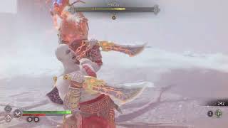 God of War Ragnarök New Valhalla DLC Young Kratos Blades of Chaos ONLY vs MAGNI LIGHTING VS FIRE [upl. by Jean-Claude]