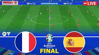 FRANCE vs SPAIN  UEFA EURO 2024 FINAL  FC 24 Gameplay [upl. by Ana]