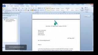 Microsoft Word 2010  How to do a Mail Merge and format fields [upl. by Nessy]