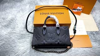 2024 Real VS Fake Louis Vuitton OnTheGo East West Bags unboxing checking [upl. by Gretna]