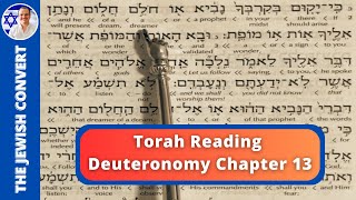 Deuteronomy Chapter 13  Torah Reading in Hebrew with English Translation  TORAH STUDY [upl. by Parish89]