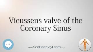 Vieussens valve of the Coronary Sinus Anatomy Named After People 🔊 [upl. by Sheri804]