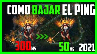 Como BAJAR EL PING en League Of Legends 2021  Muy Fácil [upl. by Llarret]